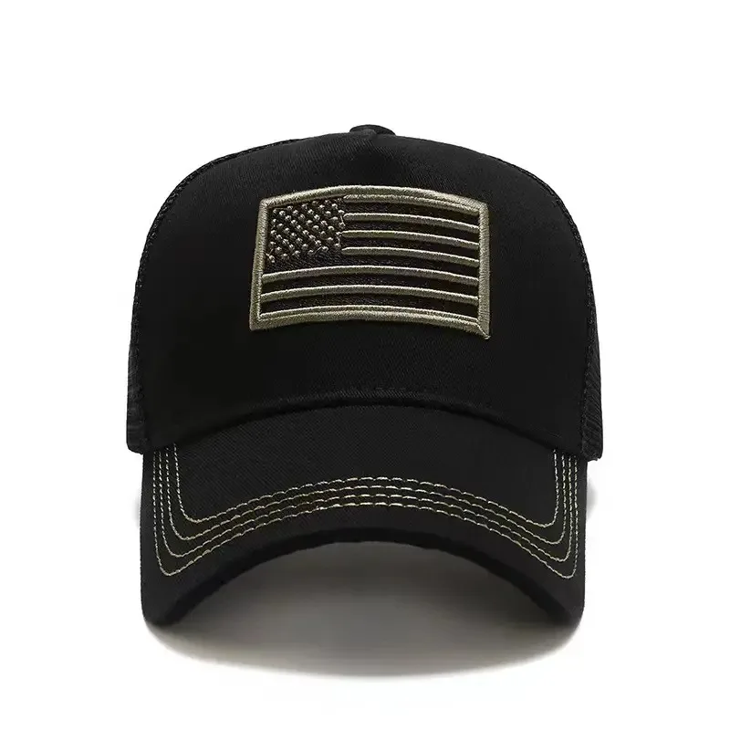 10 PCS American Flag Trucker Hat, Patriotic Baseball Cap for Men & Women, Breathable Mesh Adjustable Snapback, USA Flag Patch