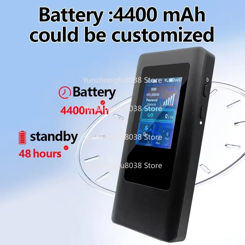 جيب واي فاي محمول 5G SIM راوتر فتحة SIM واحدة بطارية 4400 مللي أمبير #5