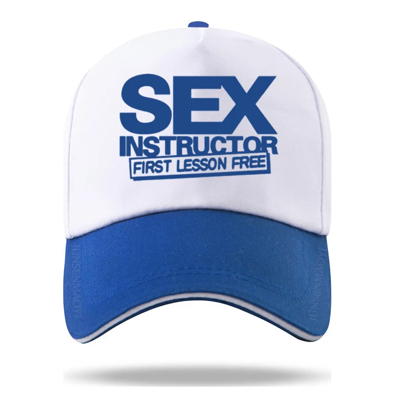 Sex Instructor Funny Print Color matching Baseball Cap Casquette Hats Fitted Casual Hip Hop Dad Hats for Men Women Unisex Caps