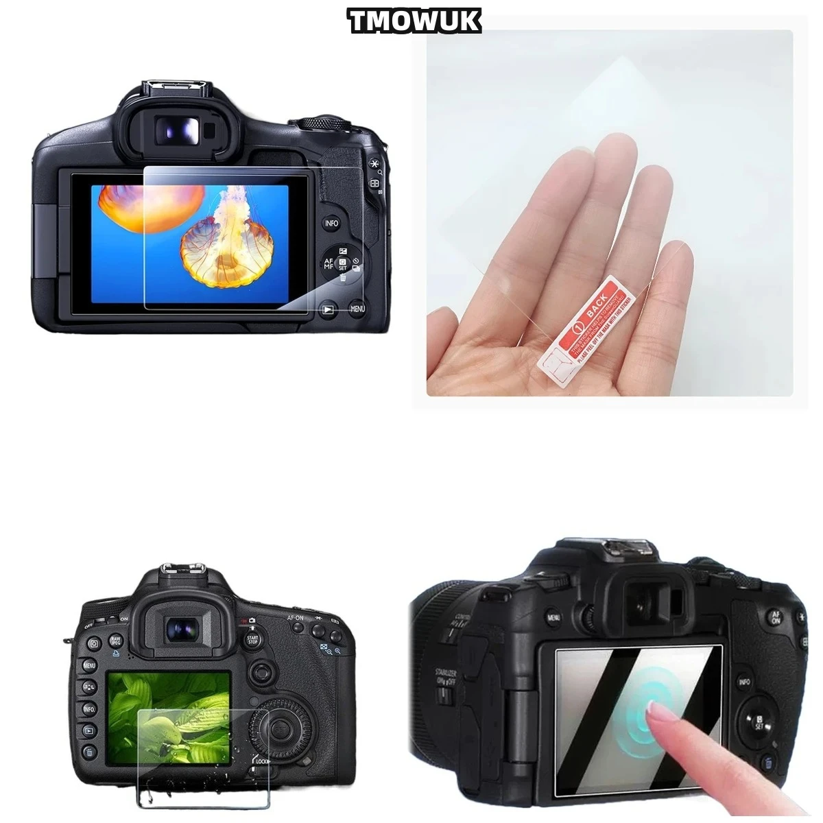For Canon R10 Anti-Fingerprint Tempered Glass - 9H Hardness HD Clear Display Film For DSLR Camera LCD