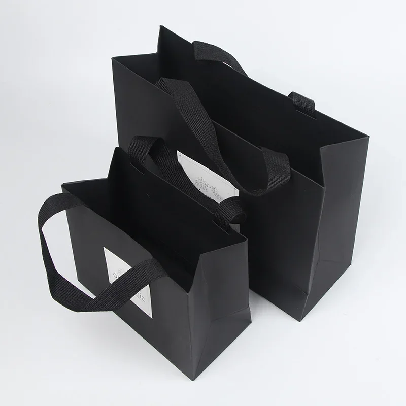 Wholesale High Quality Kraft Paper Gift Bag with Handle Shopping Bag Clothing Store Cosmetics Jewelry Packaging Bag