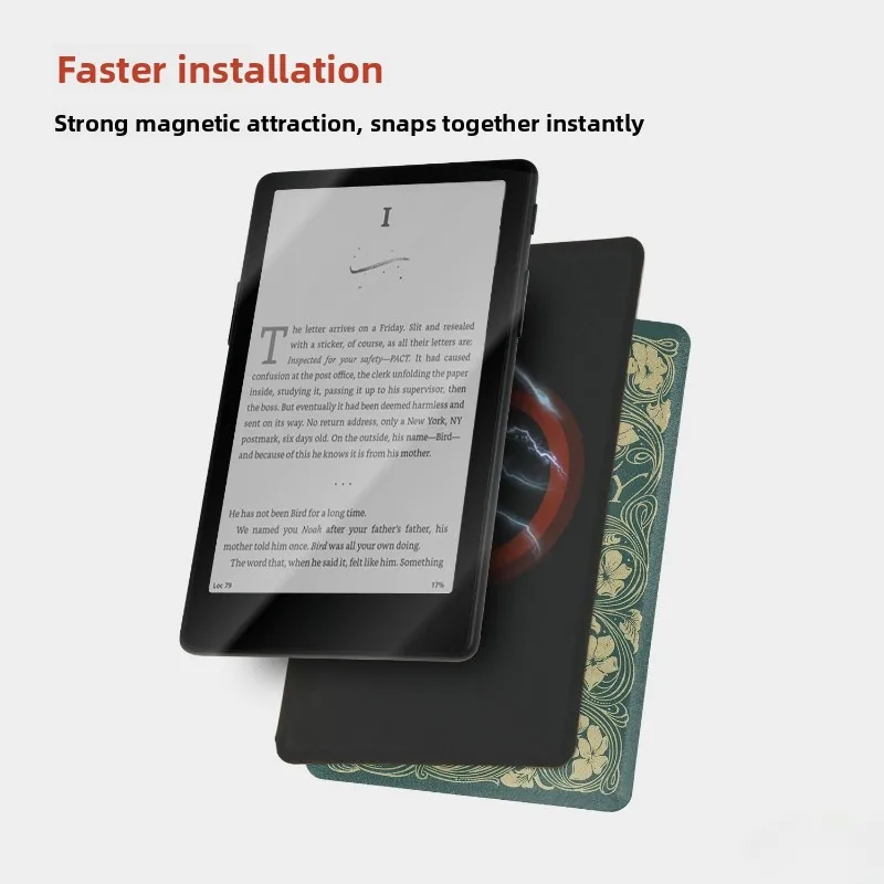 XTEINK X4Pro Reader E-book Case Magnetic Protective Case for X3 X4 Reader Protective Shell Retro Style DIY Custom Shell Gifts