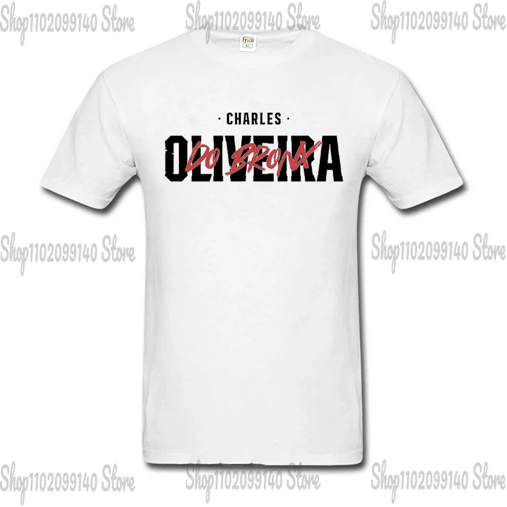 Funny Design Fans Cotton Tshirts Charles Oliveira Fighter T-Shirt Summer Soft Casual TShirt Streetwear Harajuku Graphic T Shirts