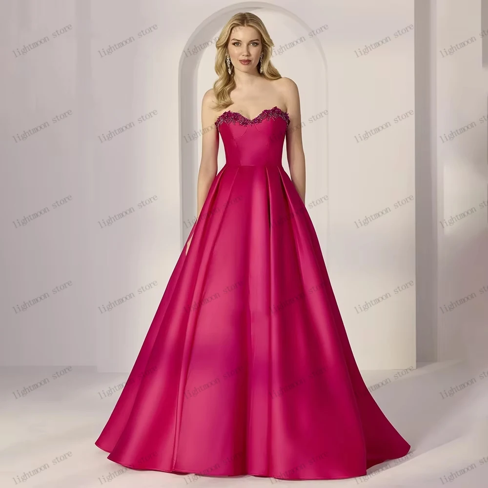 Classic Evening Dresses A Line Charming Prom Dress Beading Appliques Sleeveless Backless Robes Customized Vestidos De Noche 2026