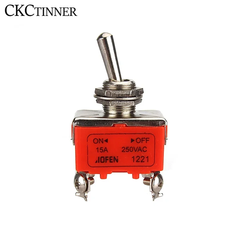 1PCS Power Rocker Toggle Switch  E-TEN 1321 1221 1322 1021 1122 1121 15A /250VAC  Miniature Toggle Switches orange