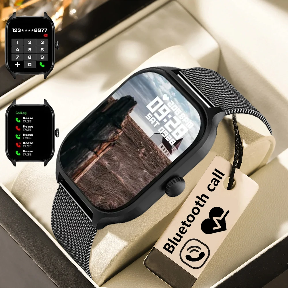 

LAXASFIT 2025 New Fashion Smart Watch Heart Rate Monitor Sports Fitness Watch Waterproof Voice Call Smart Watch for Android IOS