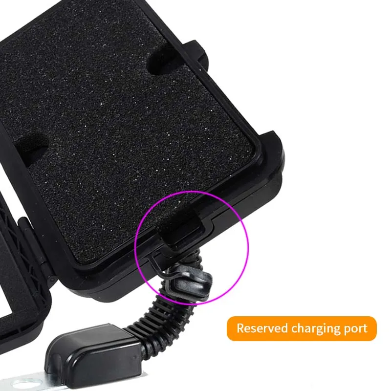 SEAMETAL Motorcycles Phone Holder Rearview Mirror Cellphone Stand Waterproof Cover Phone Bracket Autocycle Mobile Phone Support