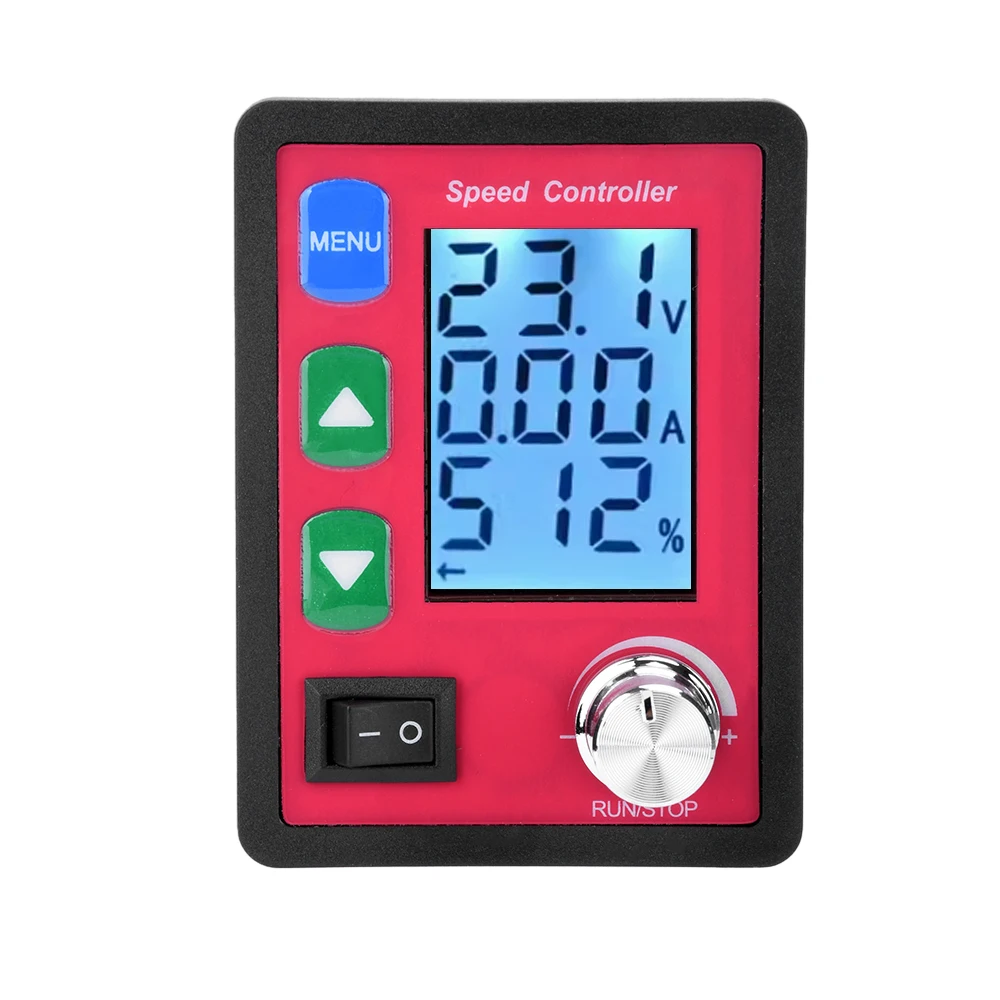 DC 6V-55V 20A Motor Speed Controller PWM Forward Reverse 12V 24V 48V LCD Digital Voltage Amp Display Remote Controller