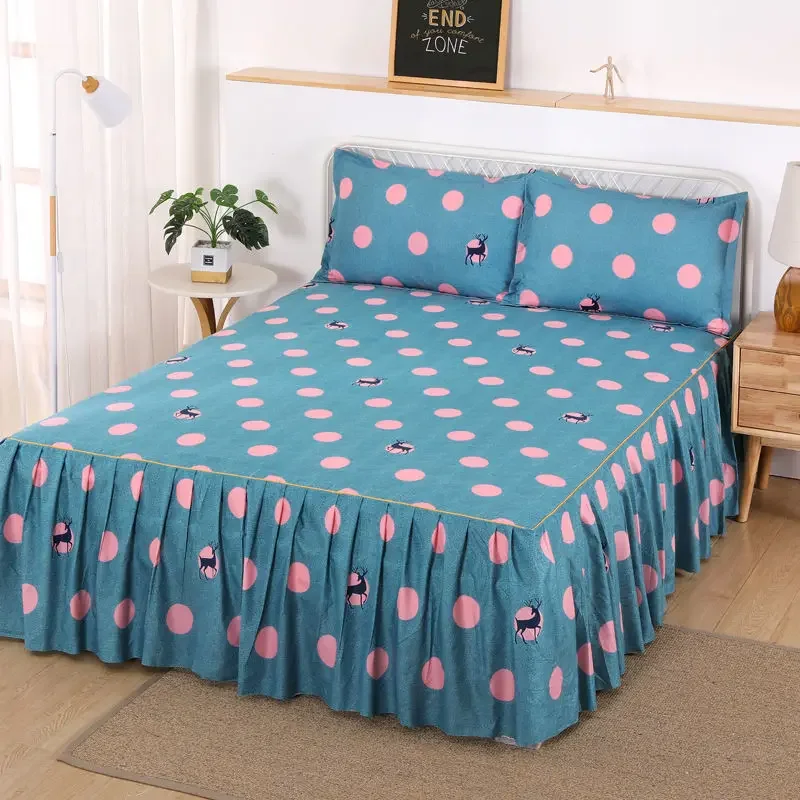 High-End Single Piece Korean Polished Bed Skirt Coverlet Environmentally Friendly, Healthy, Formaldehyde Free Bed Skirt