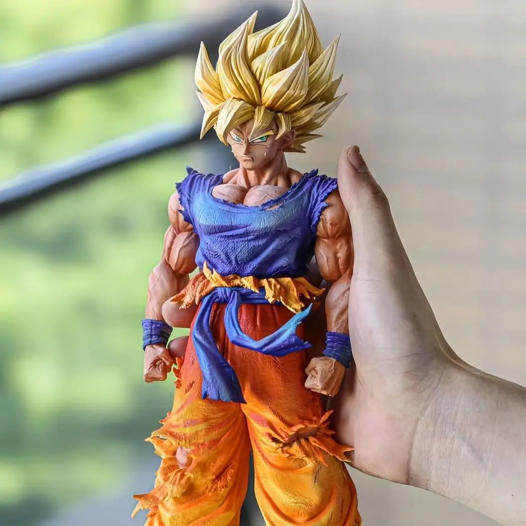 

Bandai Dragon Ball Goku anime figure ornaments engraving model high-quality bedroom decorative desktop ornaments