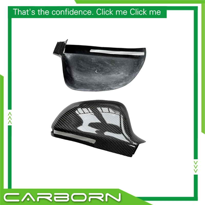 2009-2012 For Audi A4 B8 A3 S3 Q3 RS3 A5 A6L RS6 A8L S8 Add On Carbon Fiber Rear View Mirror Cover Without Side Assist Light