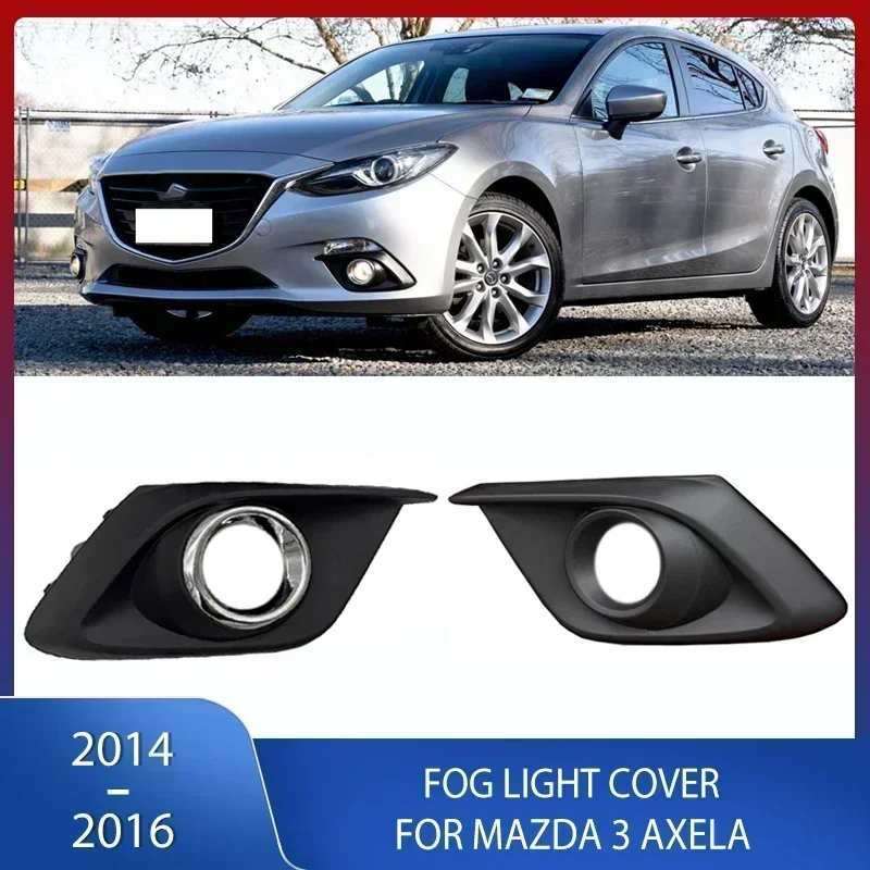 

Car Front Bumper Fog Light Cover Grille Lamp Shell Frame Hood For Mazda 3 Axela 2014 2015 2016 BKD1-50-C21 BJE1-50-C21A