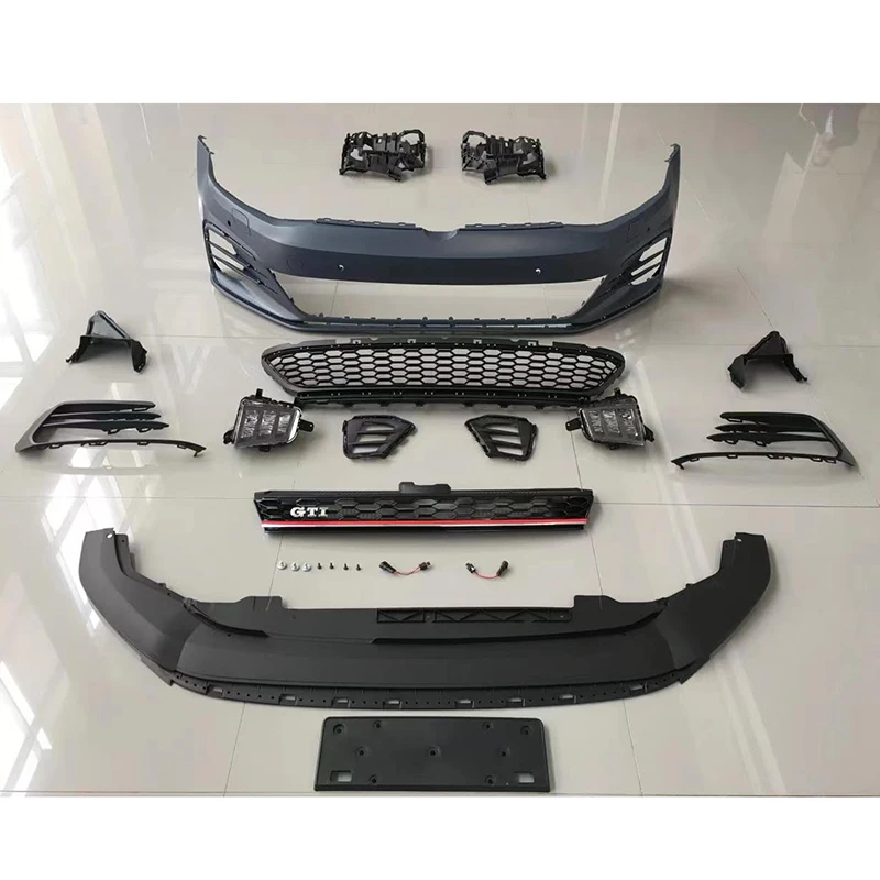 

High Quality Golf MK7 Upgrade to MK7.5 Front Bumper with Grill for v GOLF MK7.5 GTI 2016-2018