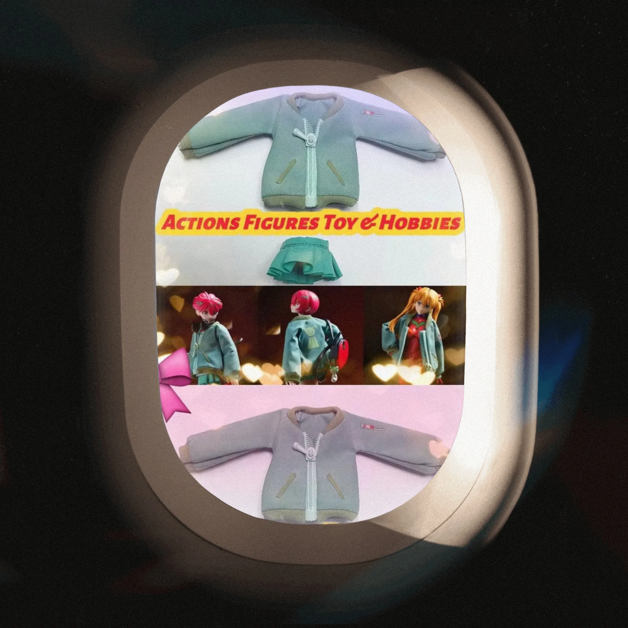 

【Только одежда】frs shf, масштаб 1/12, японское аниме, Мачу Амате Юзуриха, зеленая куртка, плиссированная юбка, костюм для 6-дюймовых фигурок.