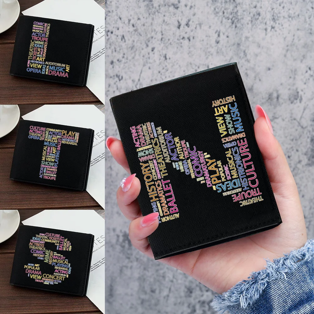 

Короткий кошелек, новый кошелек для монет, сумка для хранения кредитных карт, мужская сумка для денег, модная складная холщовая сумка-органайзер для мелочи