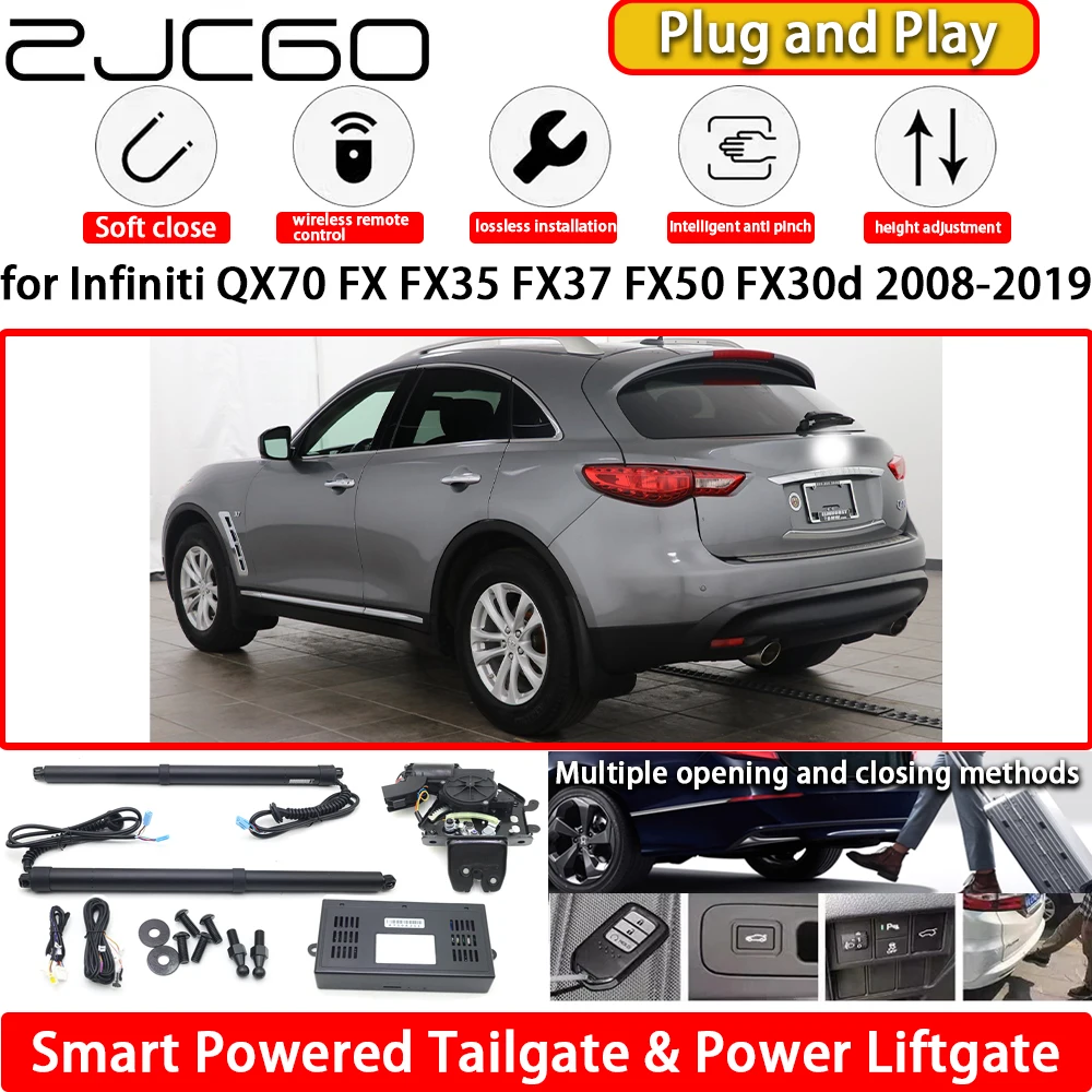 

for Infiniti QX70 FX FX35 FX37 FX50 FX30d 2008-2019 Automatic Electric Powered Tailgate Power Liftgate Tail Gate Lift Kit System