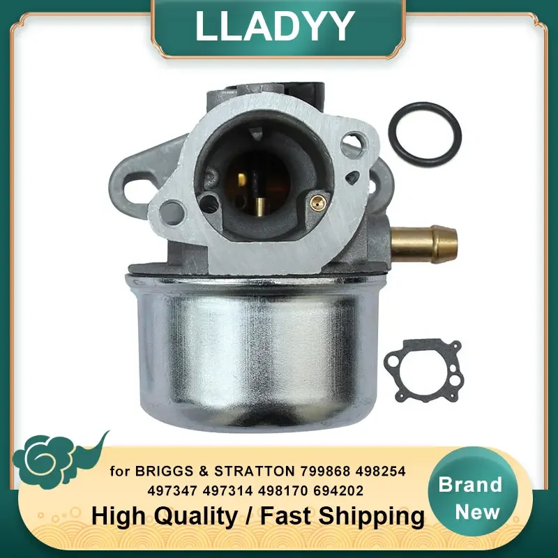 

Carburetor with Gasket Fit for BRIGGS & STRATTON 799868 498254 497347 497314 498170 694202 Engine Replacement Generator mower