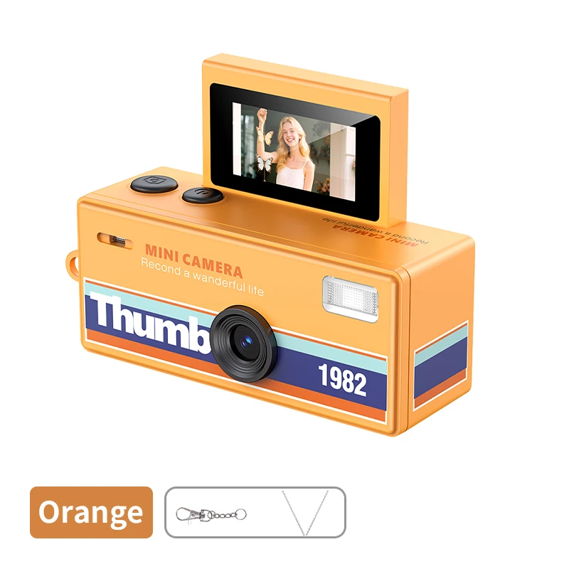 Magecam Digitale Camera 180 °   Flip Screen Selfie Keychain Camera Retro Ondersteunt Geheugenkaart HD Zeer Kleine Camcorder Videorecorder