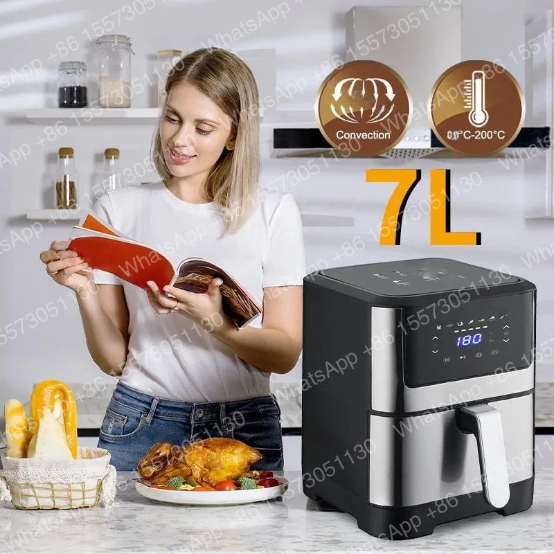 Touch Air Fryer 7L Large Capacity Intelligent Touch Control Multifunctional 1800W
