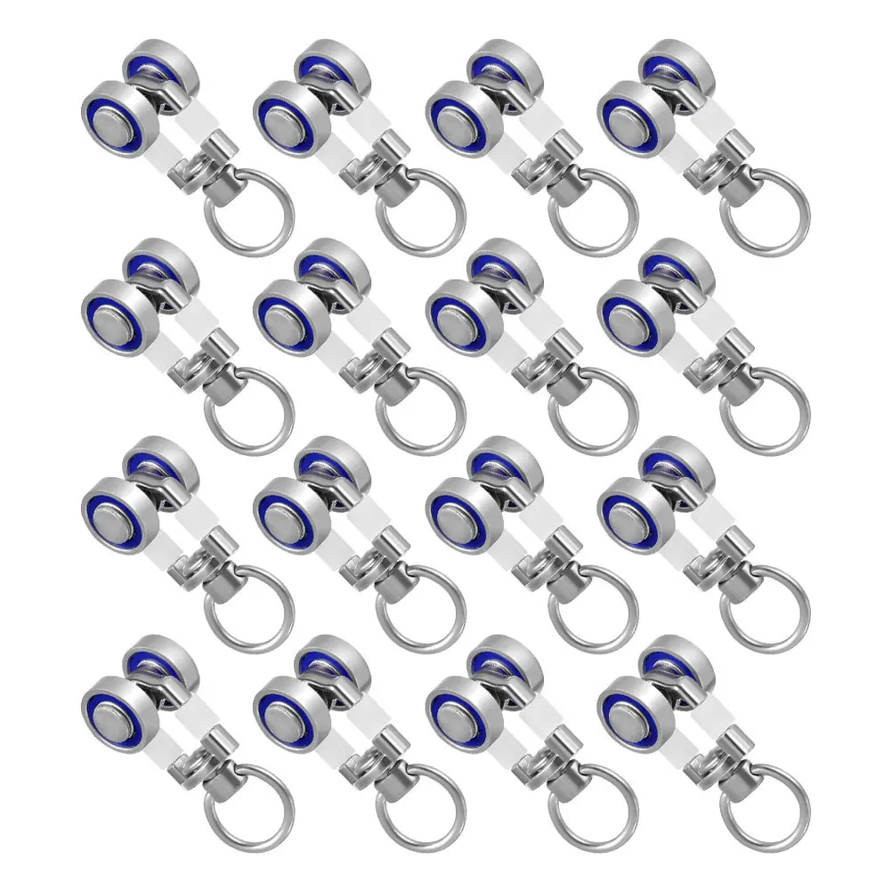 

16Pcs Silent Curtain Track Rollers Metal Bearing High Load Capacity Easy Installation for Smooth Gliding Silent Curtain Track