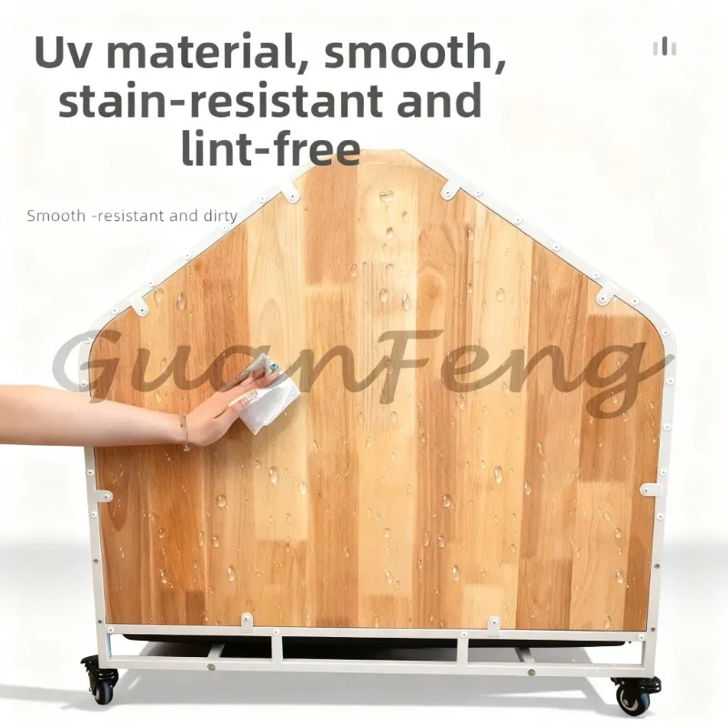Solid wood indoor dog house with separate bathroom, suitable for indoor use by small, medium, and large pet dogs