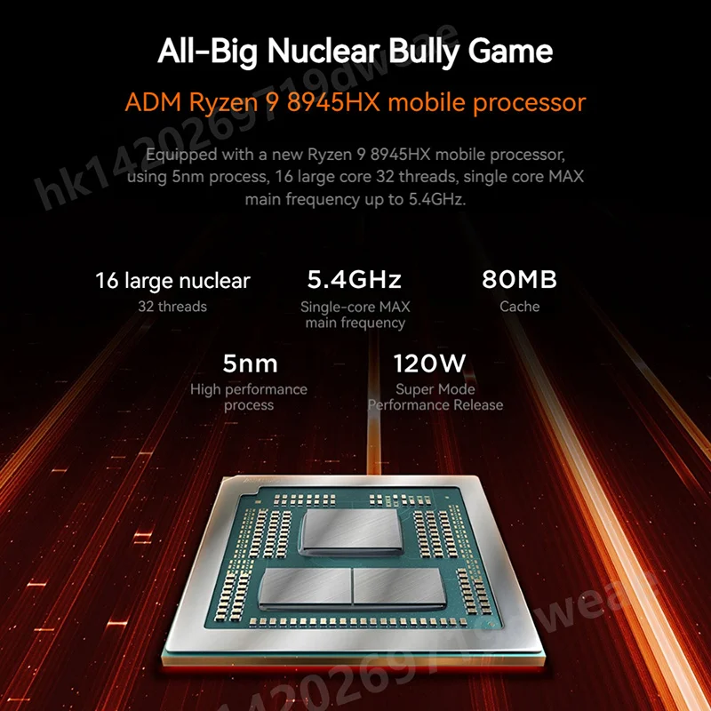 【تخفيضات ساخنة】الأصلي Lenovo Legion E-Sports R9000P 2025 Ryzen R9 8945HX RTX5060 32G 1/2T #3