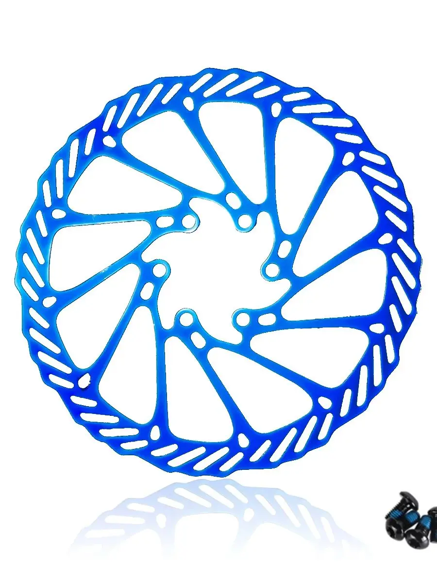 AliExpress SUNTNUR 6-Bolt Blue Bike Brake Rotors 180 MM Stainless Steel Quick Installation 5 Color Options