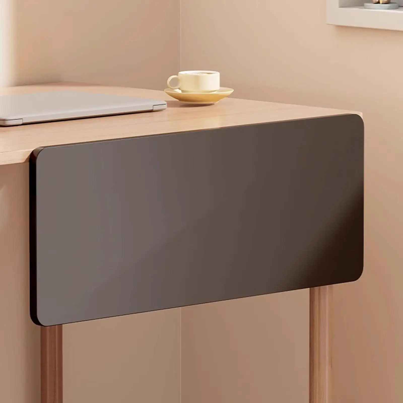 Desk Extender Tray for Home Office for Computer Table Extension Attachment Black Foldable Keyboard Tray Wrist Support Arm Rest