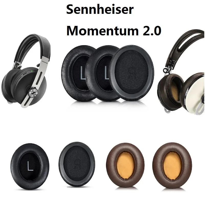 

High quality Memory sponge protein skin Ear Pads Suitable for Sennheiser Momentum 2 2.0 M2 HD1 Headphones replacement ear covers