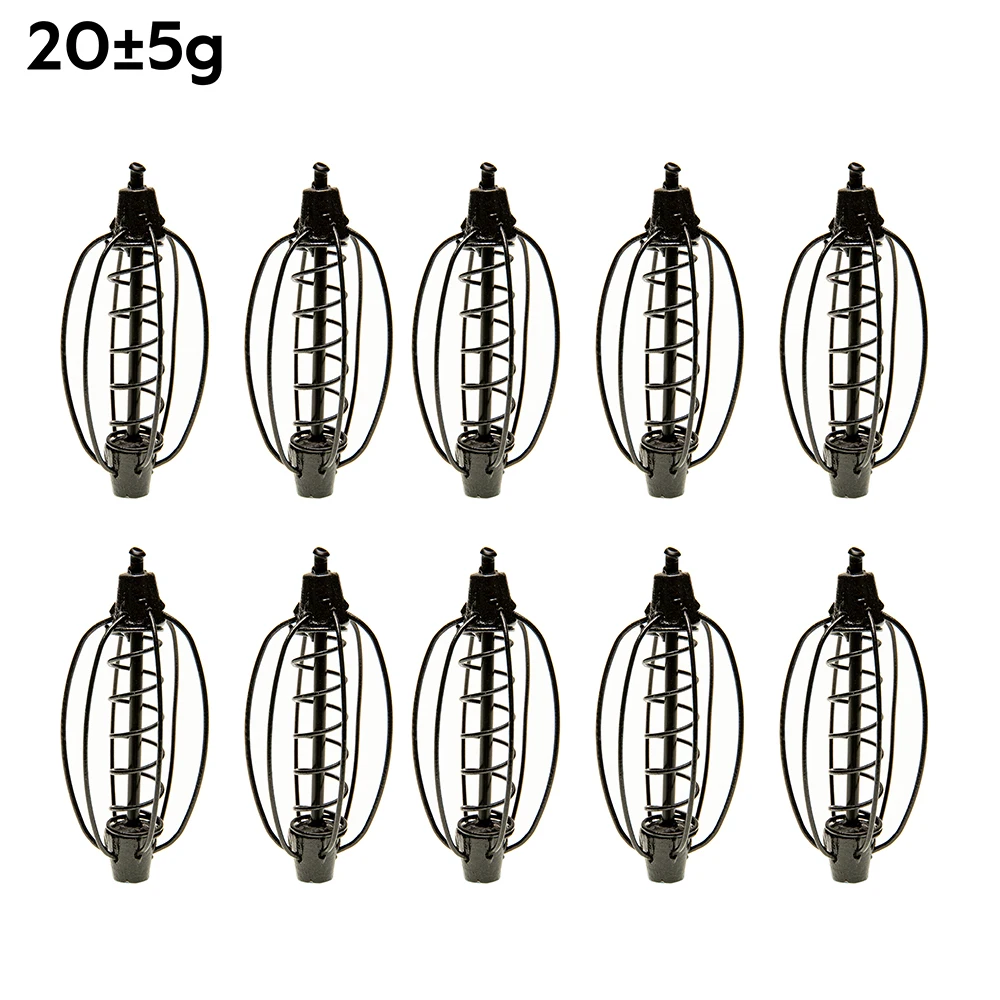 

10pcs/Bag Spring Coil Inline Method Carp Fishing Feeder Carp Crucian Bream Fishing Tackle Cage