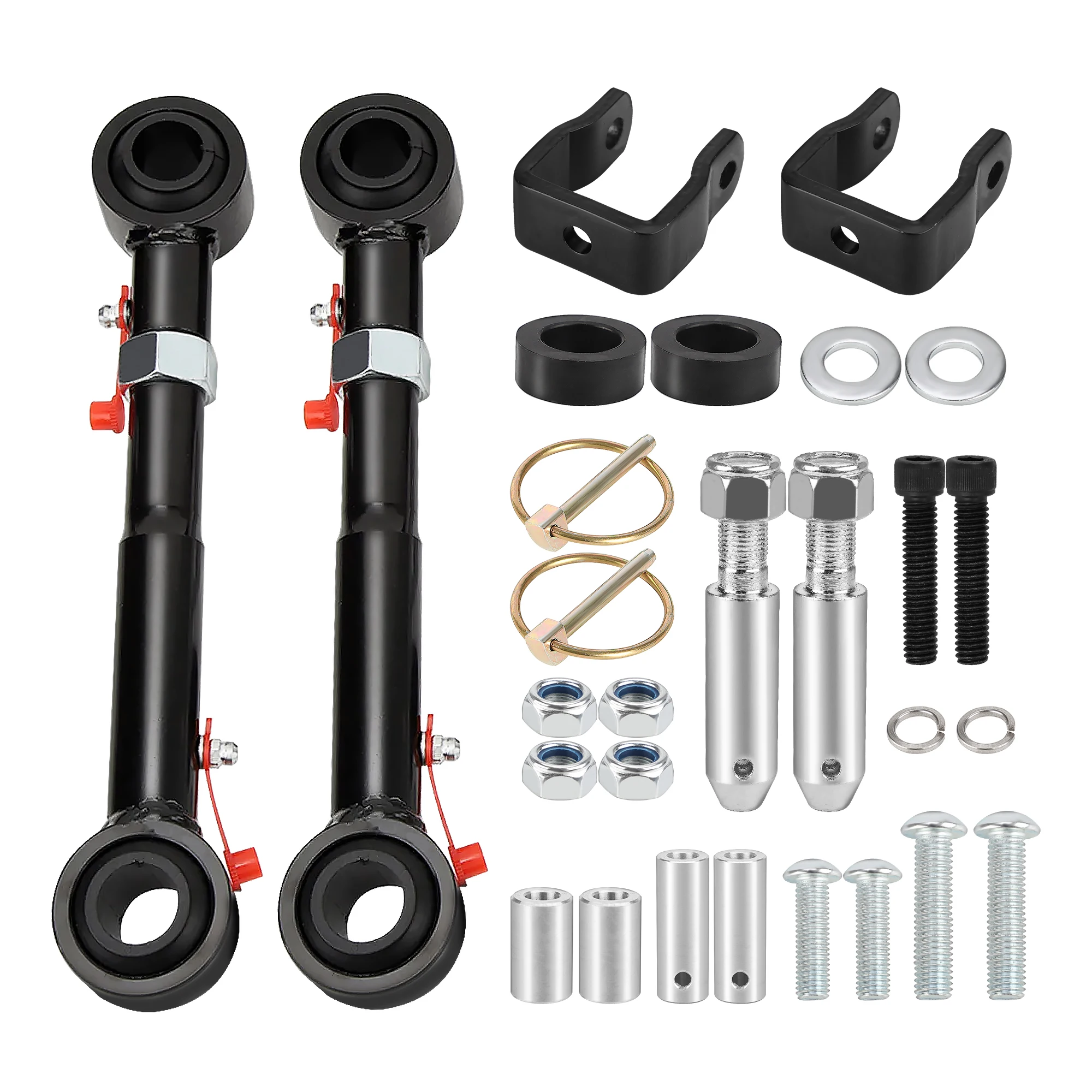 Adjustable Front Sway Bar Links Quicker Disconnects Fit for Wrangler 1998-2006 Tj Cherokee 1984-2001 Xj with 2.5