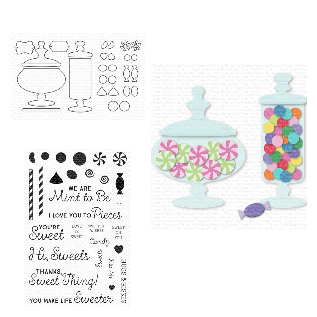 

New Arrival Candy Jars Metal Cutting Dies and Clear Stamps Sets Stencils for DIY Scrapbooking Photo Album Decoration Embossing