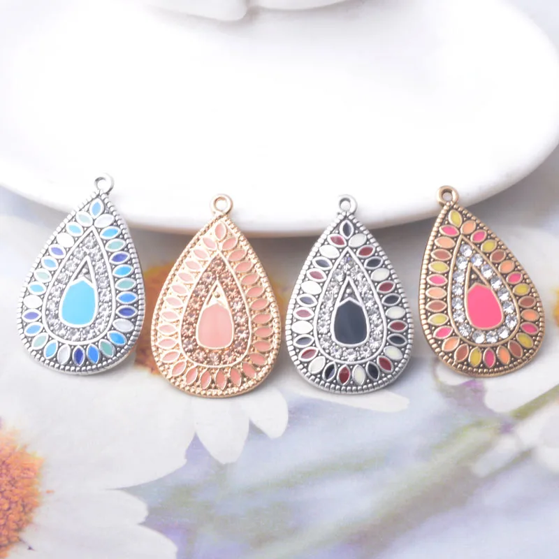 12 Stück/Set Strass-Anhänger Schmuckzubehör Boho-Anhänger DIY Damen-Ohrringe – Detail 3