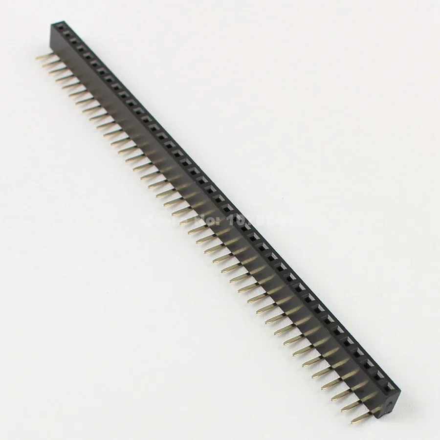 100pcs 2mm 2.0mm Pitch 40 Pin Female Single Row Right Angle Pin Header Strip