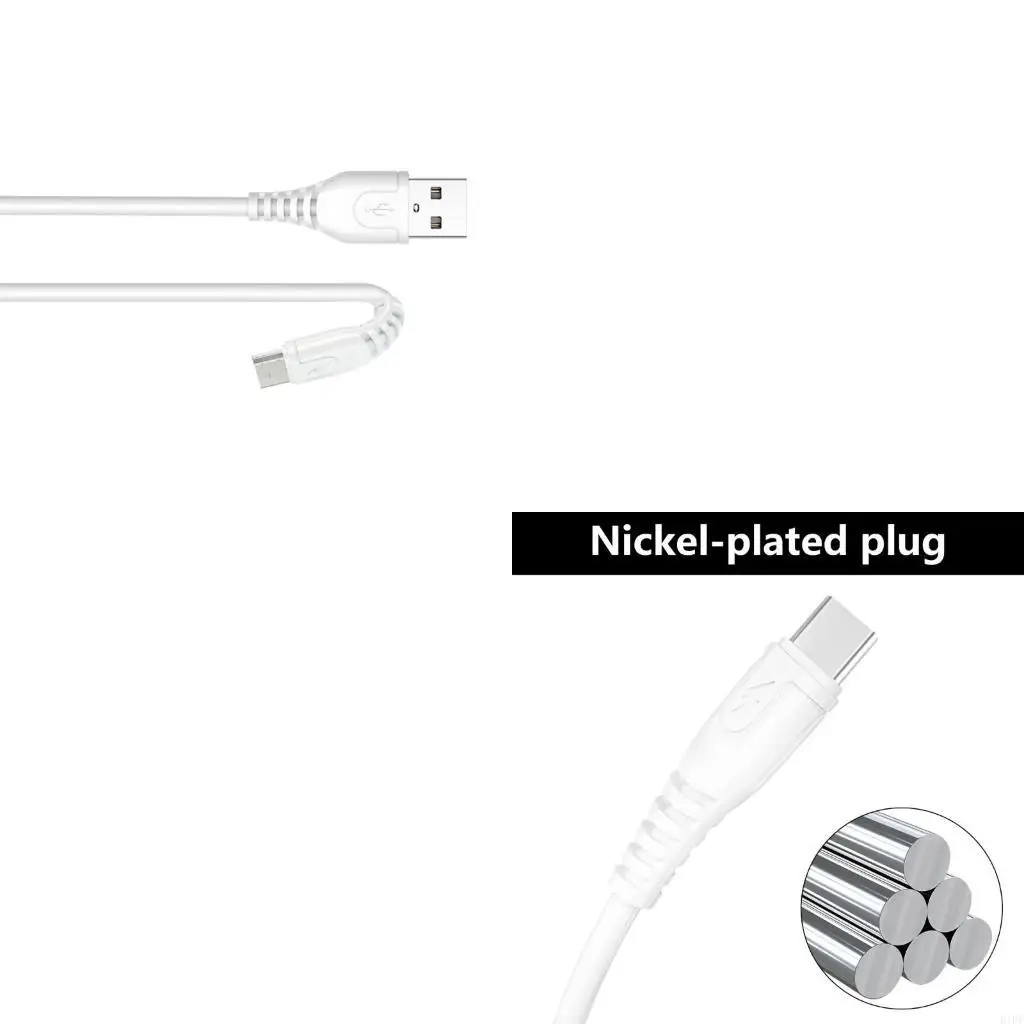 E1PF Type C شحن بيانات بيانات كابل بيانات USB إكسسوارات سلك الشحن