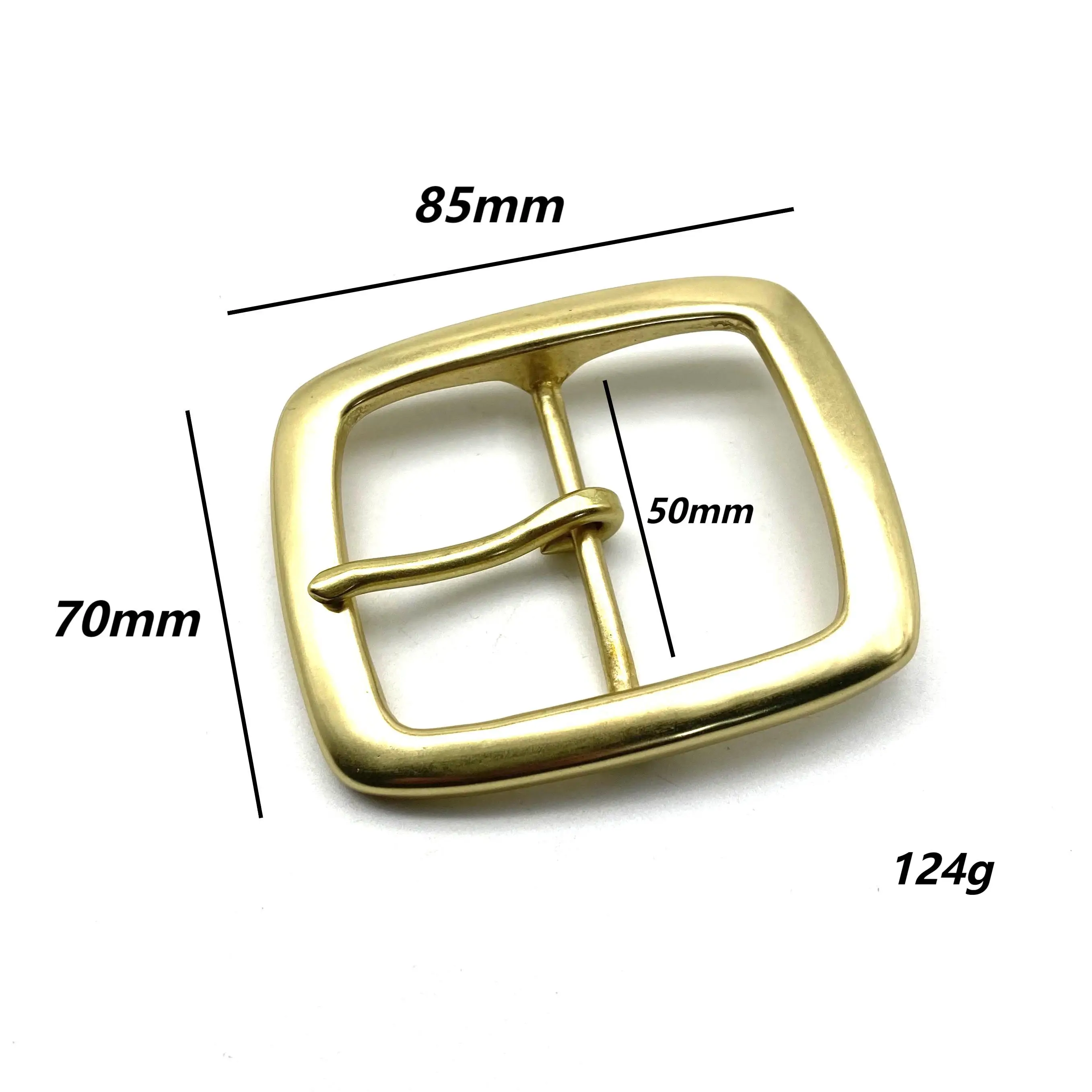 50mm Brass Buckle Mens Large Belt Buckle Leather Belt Hardwares