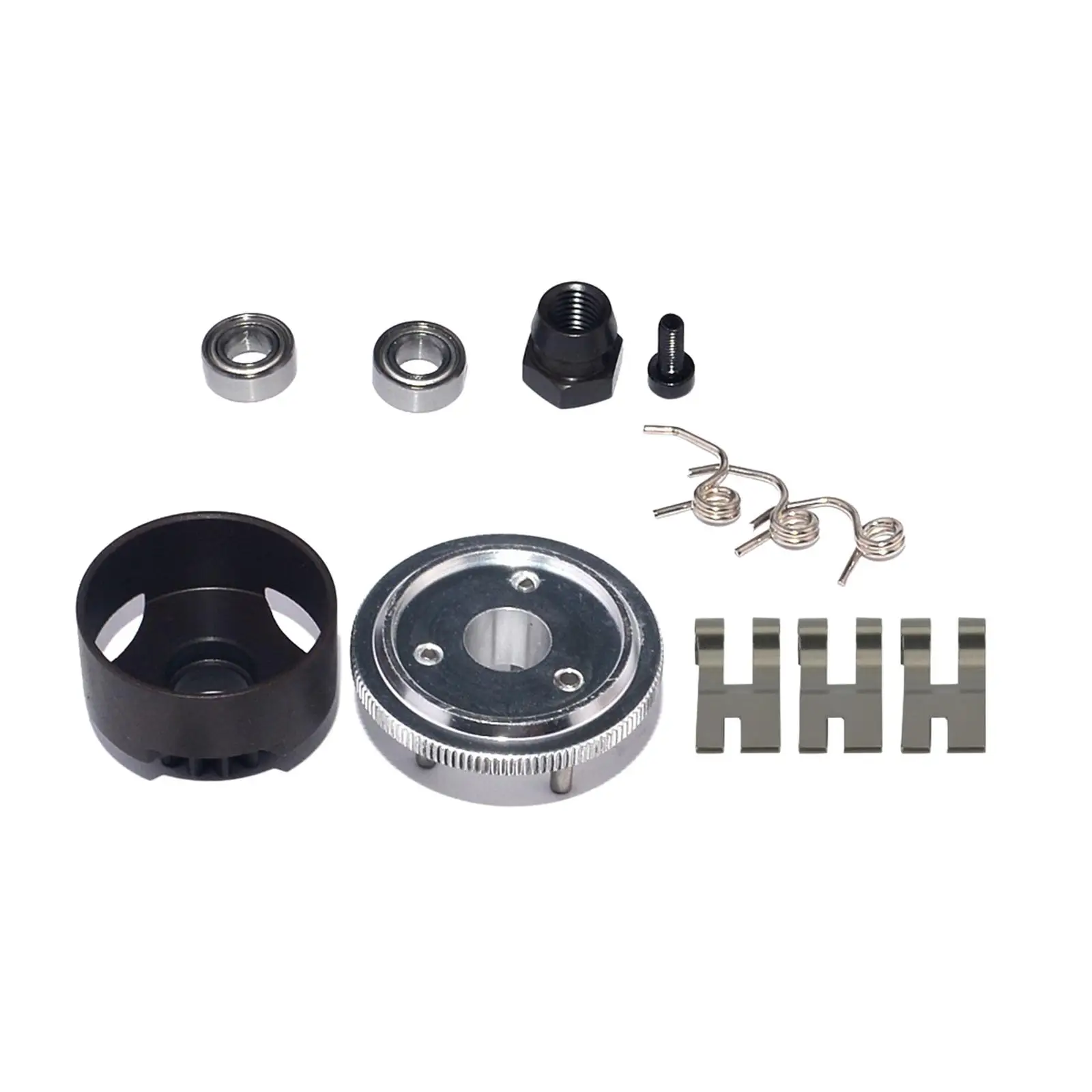 14 RC Car Flywheel Assembly, กระดิ่งคลัทช์, แบริ่ง, รองเท้า, สปริง, กรวย, เครื่องยนต์/8 RC อุปกรณ์เสริม