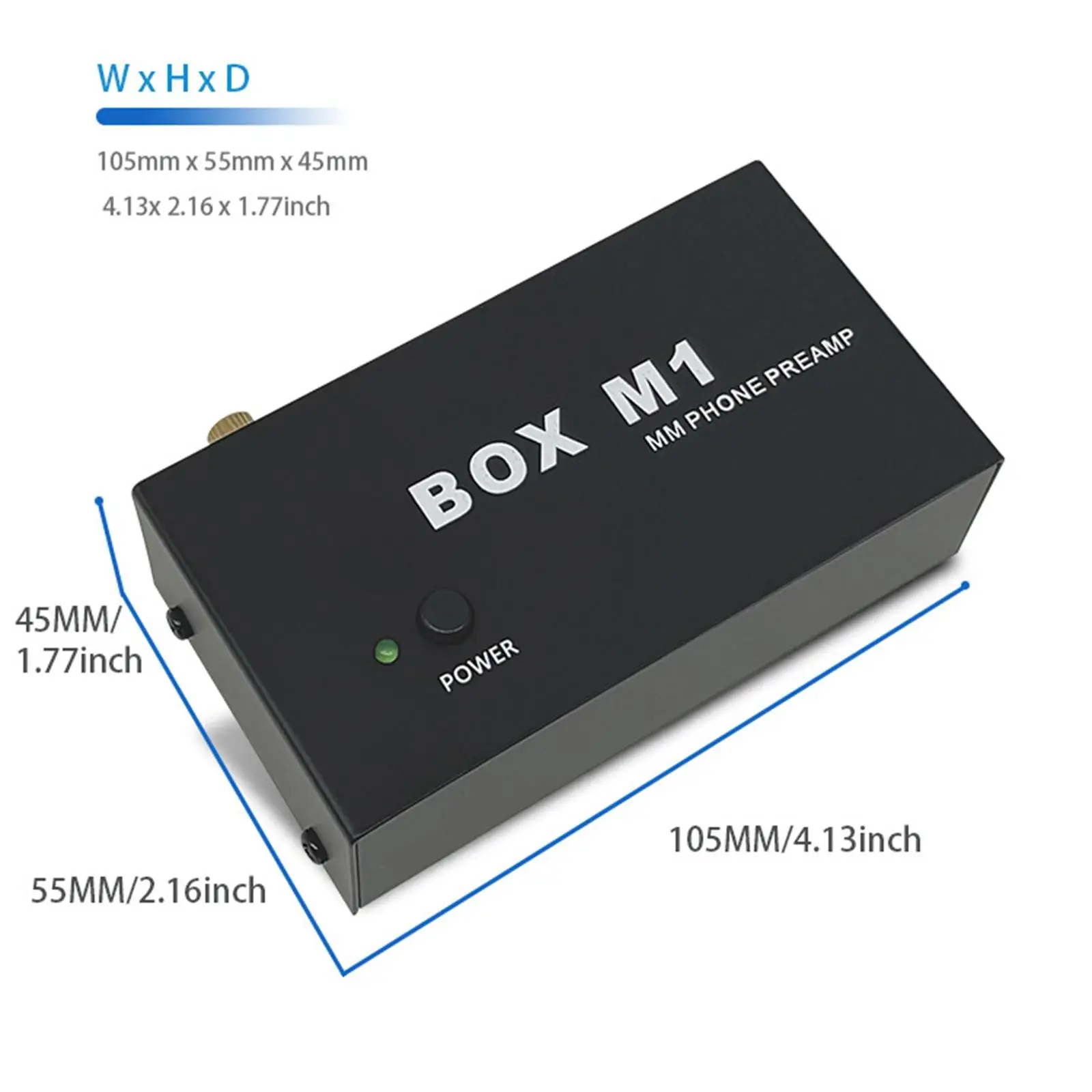 Portable Hi-fi Turntable Preamp Phono Amplifier with Headphone Output for Home Audio Active Speakers and Car Sound
