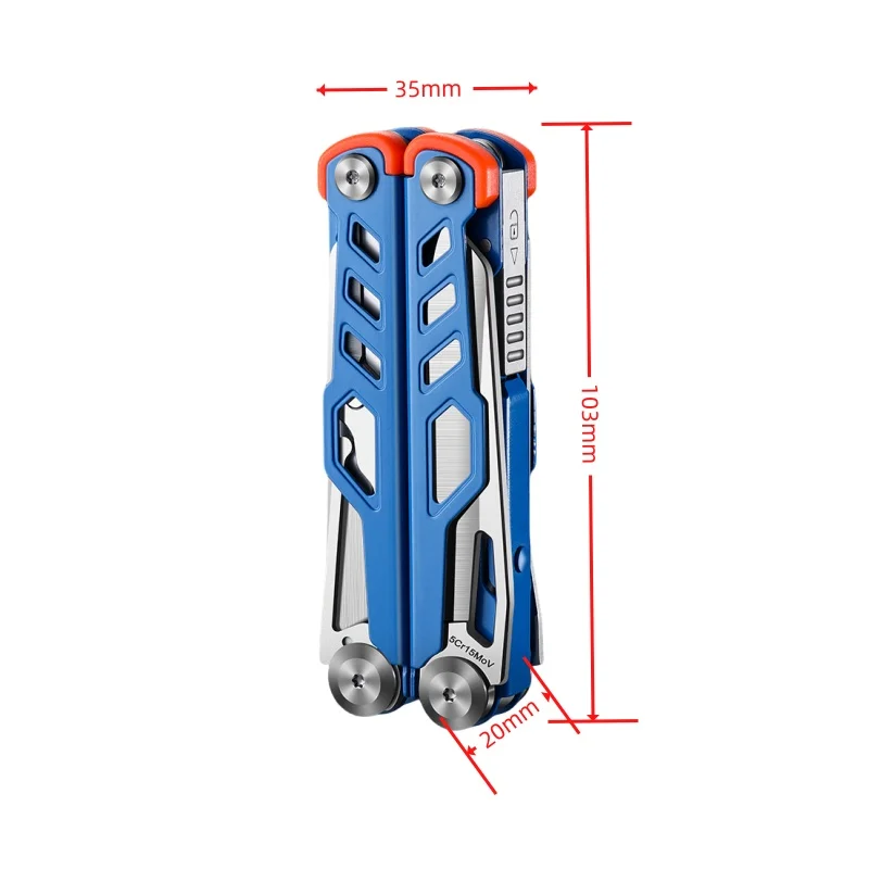 Pinza per punzonatura di precisione multifunzione - Set di strumenti pieghevoli per esterni di fascia alta per uso multiuso