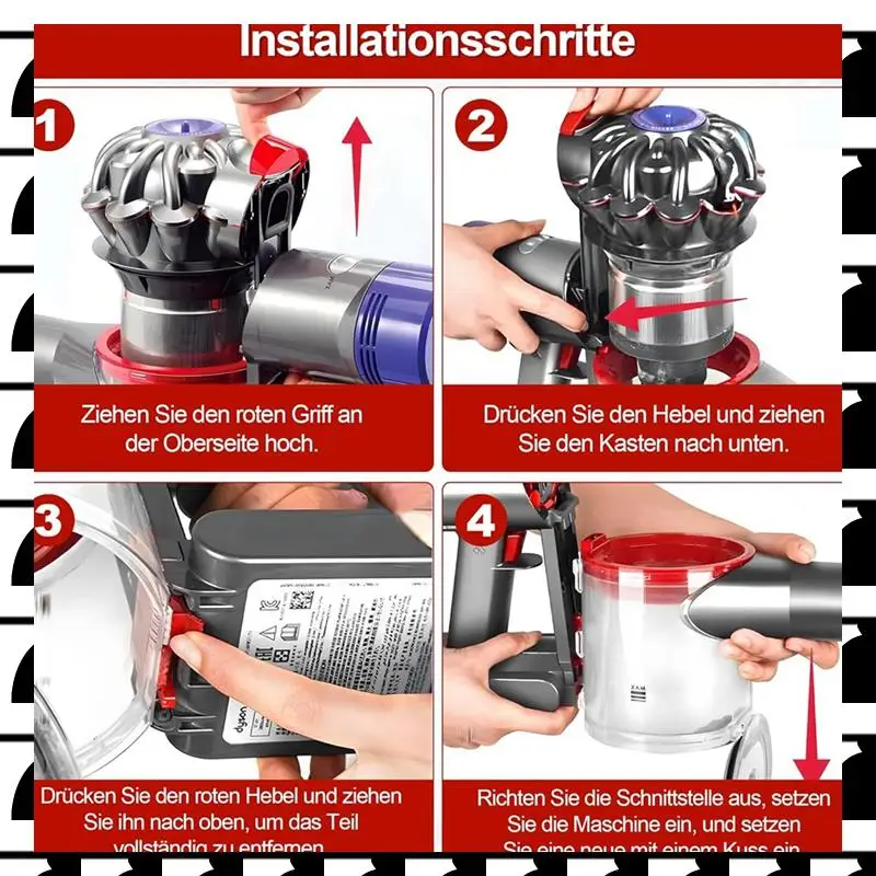 

A44U пылесборник для Dyson V7 V8 SV10 SV11 пылесборник контейнер для мусора пылесос запасные части насадка