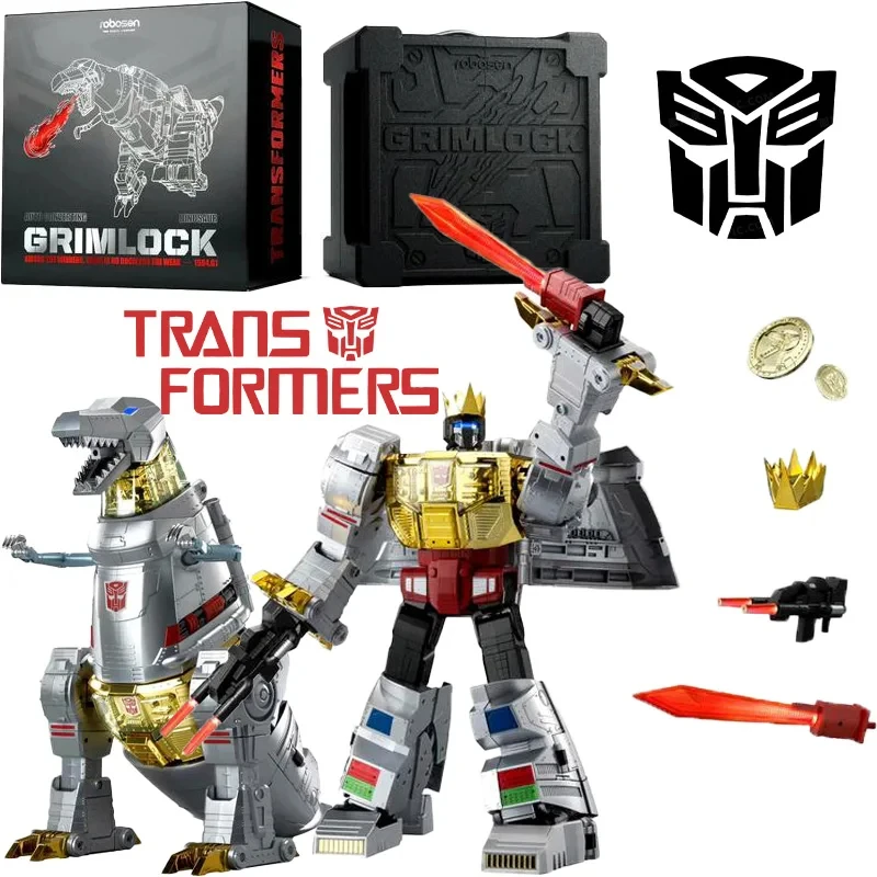 [in-stock] Robosen Transformers Grimlock Intelligent Robot G1 Action Figure Free Shipping Hobby Collect Birthday Present Model