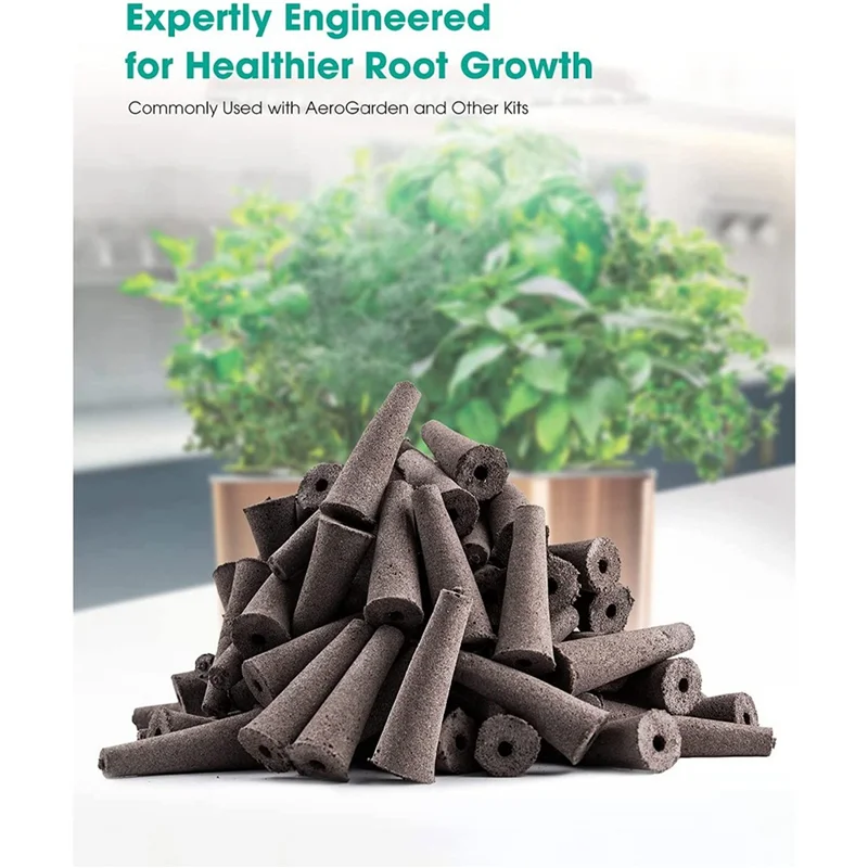 

AB33-300 Pack Grow Sponges, Seed Starter Pods Replacement Root , Refill Pods For Hydroponic Indoor Garden Growing System