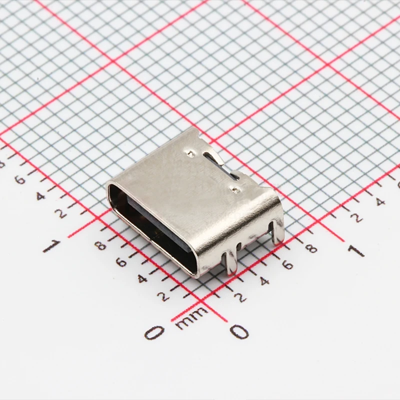 

TYPE-C-31-M-12 USB connector 16-pin contact Type-C female seat rated voltage: 3A Power supply: 500mA
