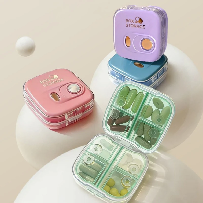 Portable Mini Medicine Organizer Box Daily Three Meals Weekly Seven Days Simple Storage Box for Easy Carry And On-the-Go Use