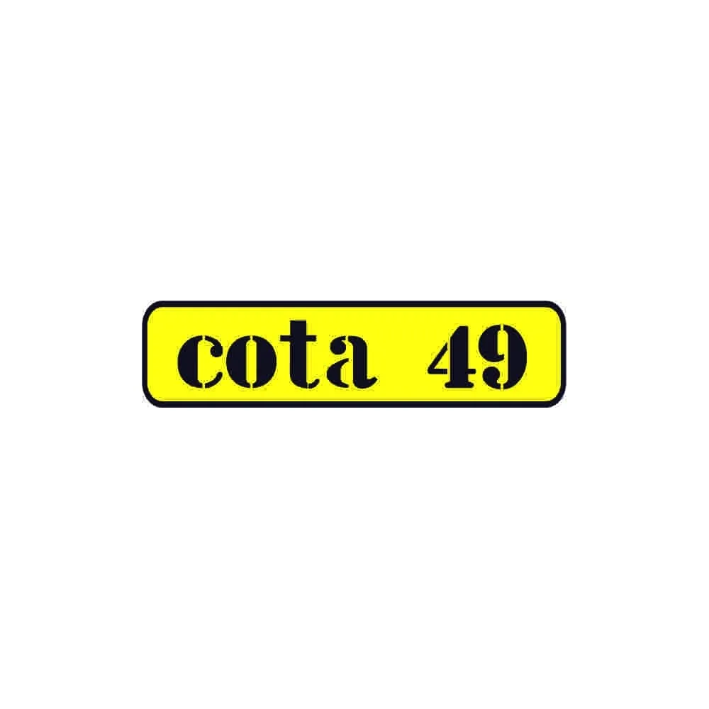 MONTESA compatible sticker Classic motorbike Cota 49 yellow