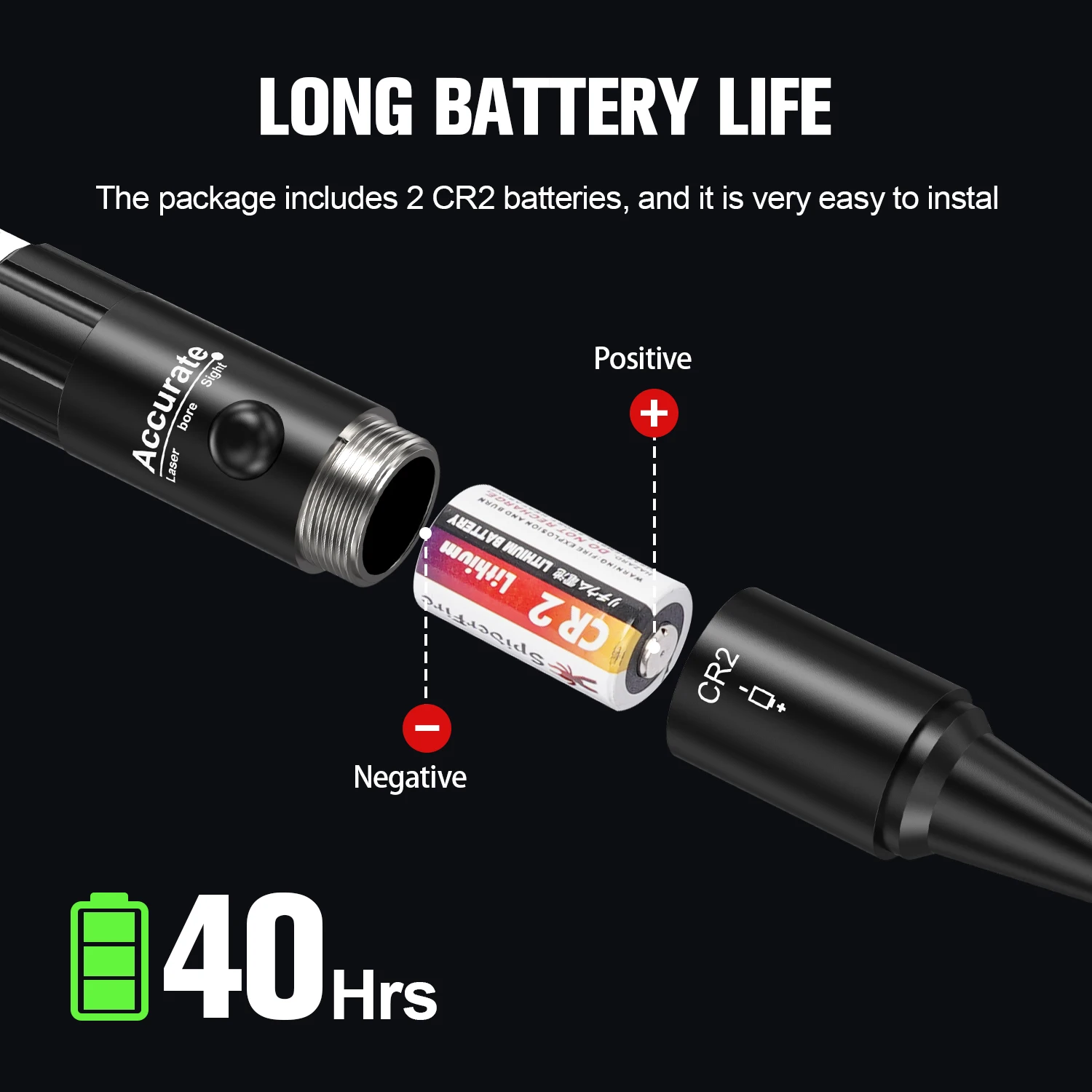 Multi-Caliber Laser Boresighter Kit with 32 adapters, covering .17 to 12GA, green laser. - view 3