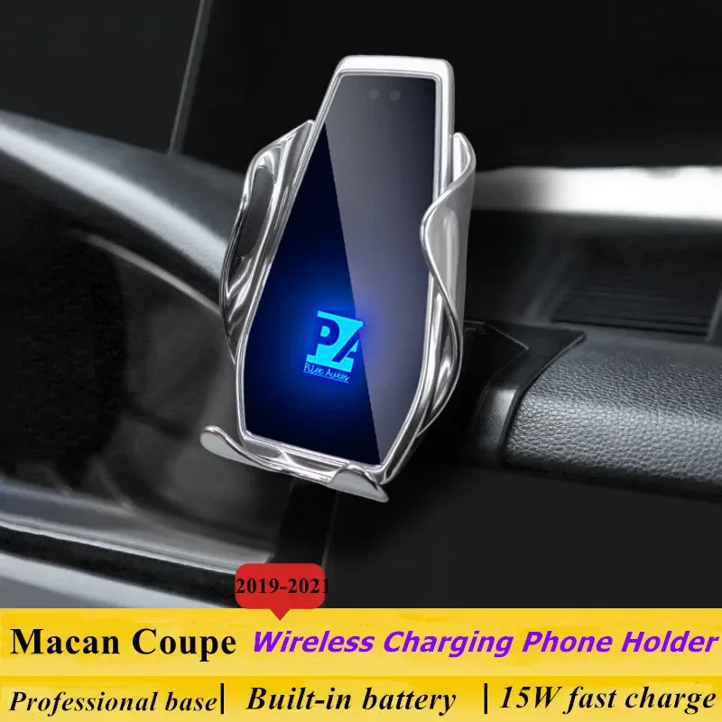 

2018-2021 For Porsche Cayenne Coupe Phone Holder Wireless Charger Car Mobile Phone Mount Navigation Bracket GPS Support 360