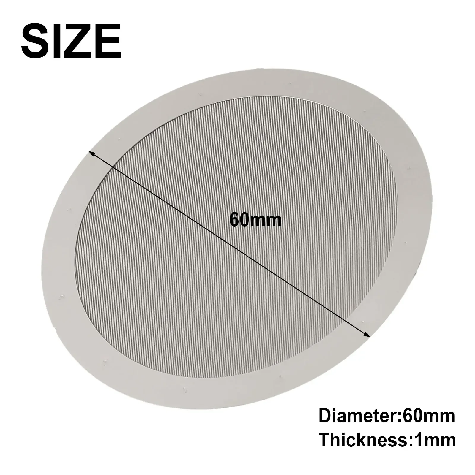 Silver Coffeemaker 250 Mesh Coffee Filter DIY 60mm 1mm Metal Stainless Steel 250 Mesh Disc For Aeropress Espresso