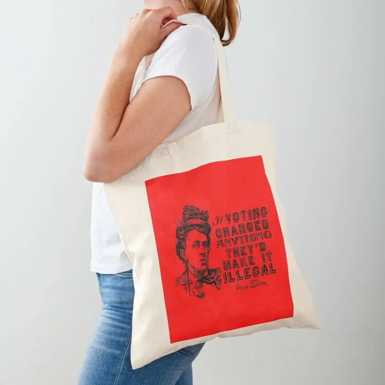 

Emma Goldman On Voting Tote Bag shopper bag women canvas ecological bags bags luxury women tote bag men's