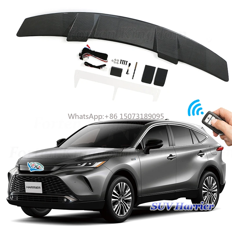

Automatic Carbon Fiber Rear Spoiler for Toyota SUV Harrier Camry Supra Universal Fit for Cars & Trucks Truck Tail Boot Wing